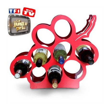 Porte bouteilles grappe de raisin X8