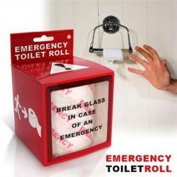Rouleau papier toilette d'urgence