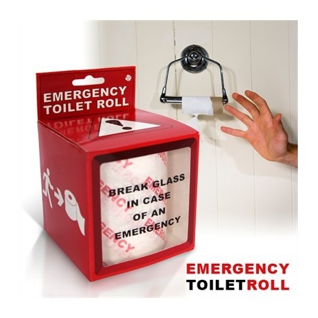 Rouleau papier toilette d'urgence