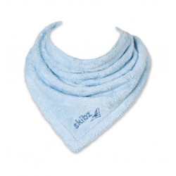 Bavoir bandana bio Skibz bleu