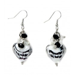 Boucles doreilles perles noires