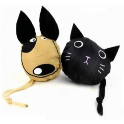 Sac de course pliable chien chat